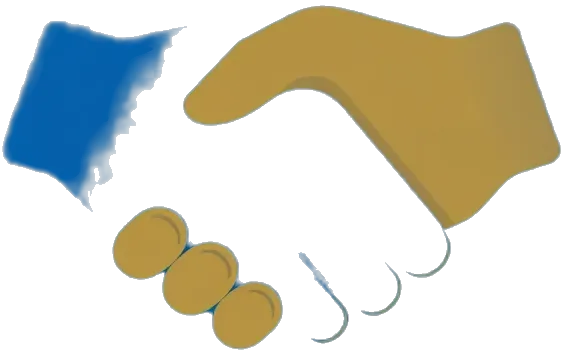 Two people in a mediation session